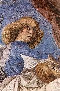 Melozzo da Forli One of Melozzo famous angels from the Basilica dei Santi Apostoli oil painting artist